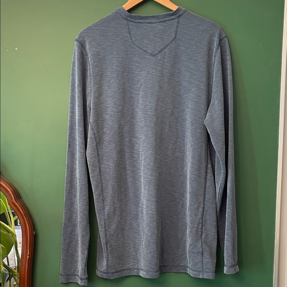 Eddie Bauer Contour Performance Henley Men's L Tall  Slate Tencel NWT - Picture 9 of 9